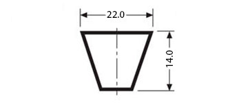 22 c - Клиновые ремни — V